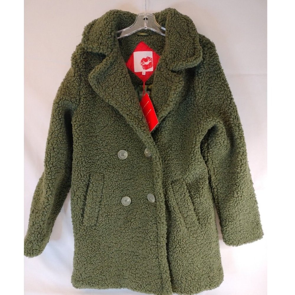 Hot Kiss Faux Fur Cool Winter Outerwear Fleece Jacket Shaggy Size M